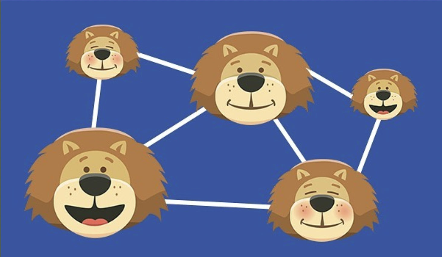 Digital Networking Hour A network of lions