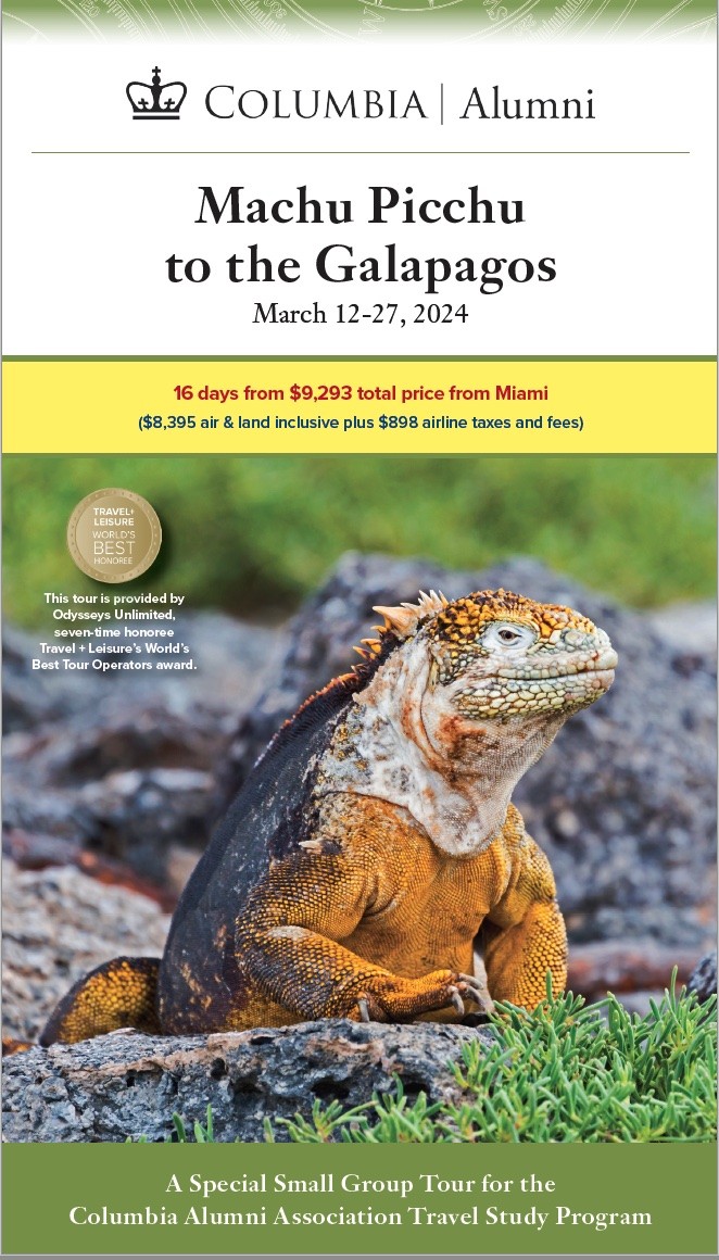 Machu Picchu to the Galapagos 2024 PDF Brochure