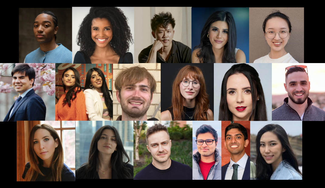 Collage of Columbians on the Forbes "30 Under 30"