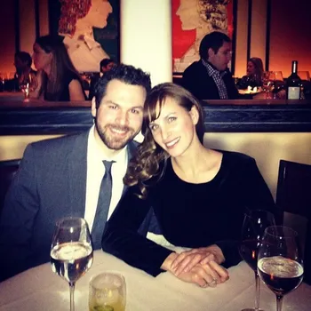 Male and female couple sitting in a restaurant