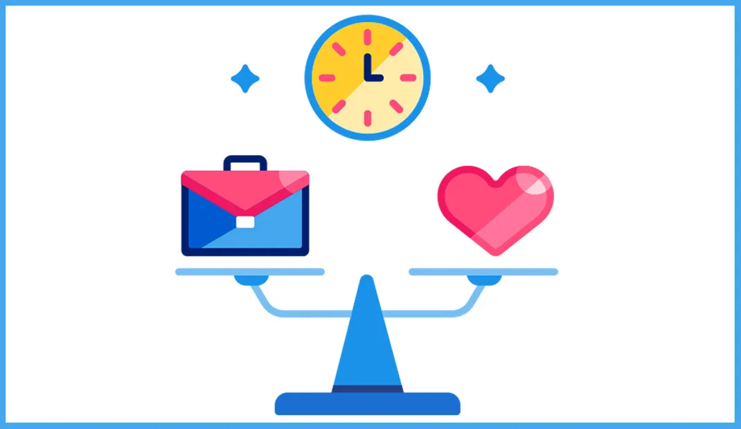 Scale balancing love and work