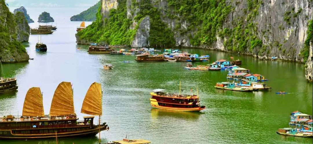 Journey Through Vietnam | February 4 - 18, 2027 Alumni tour - picture Ha Long Bay and boats