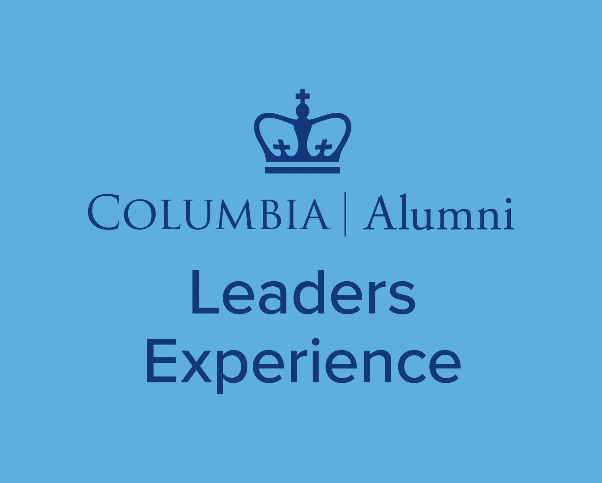 Leaders Experience Logo on light blue background