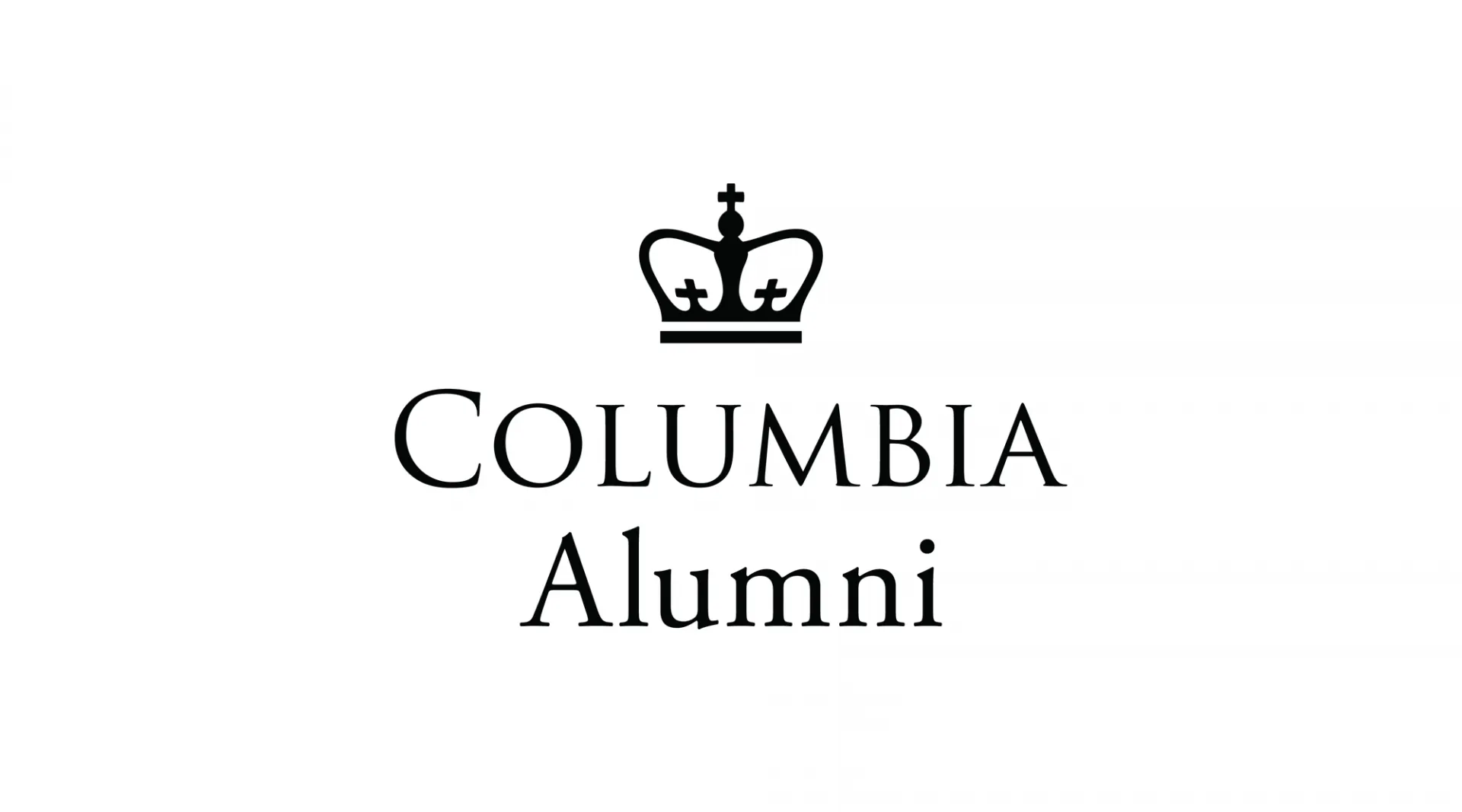 Columbia Alumni logo black text on white