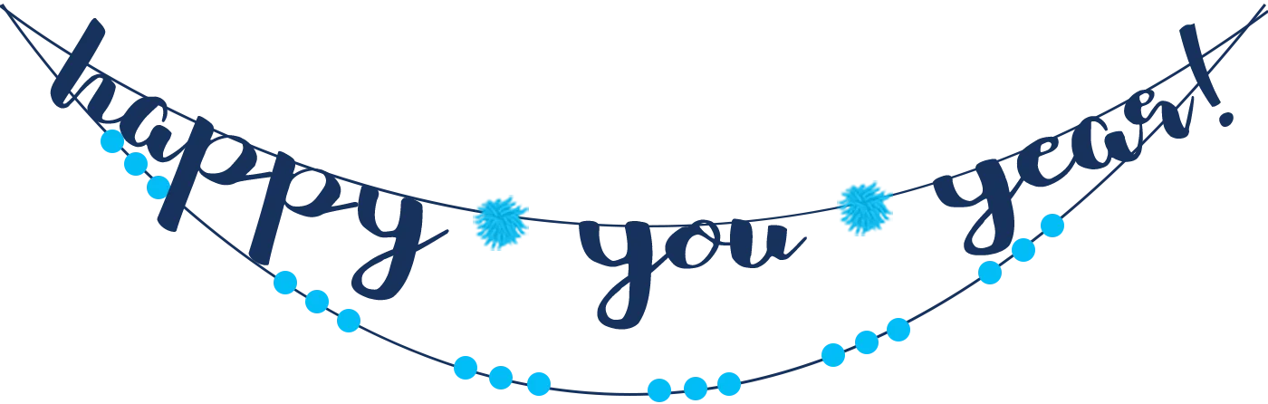 Happy You Year banner