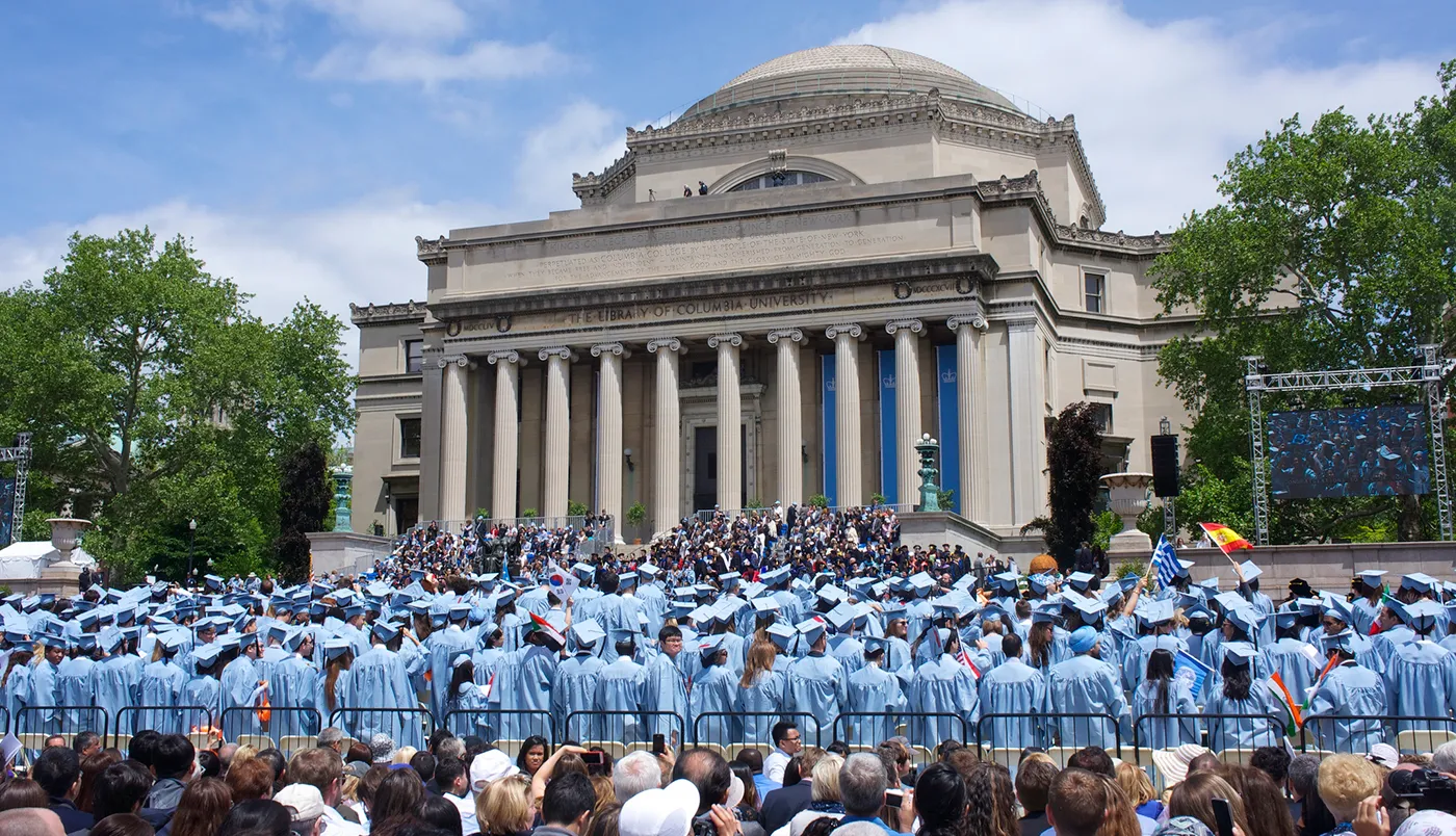 Low Library at Commencement