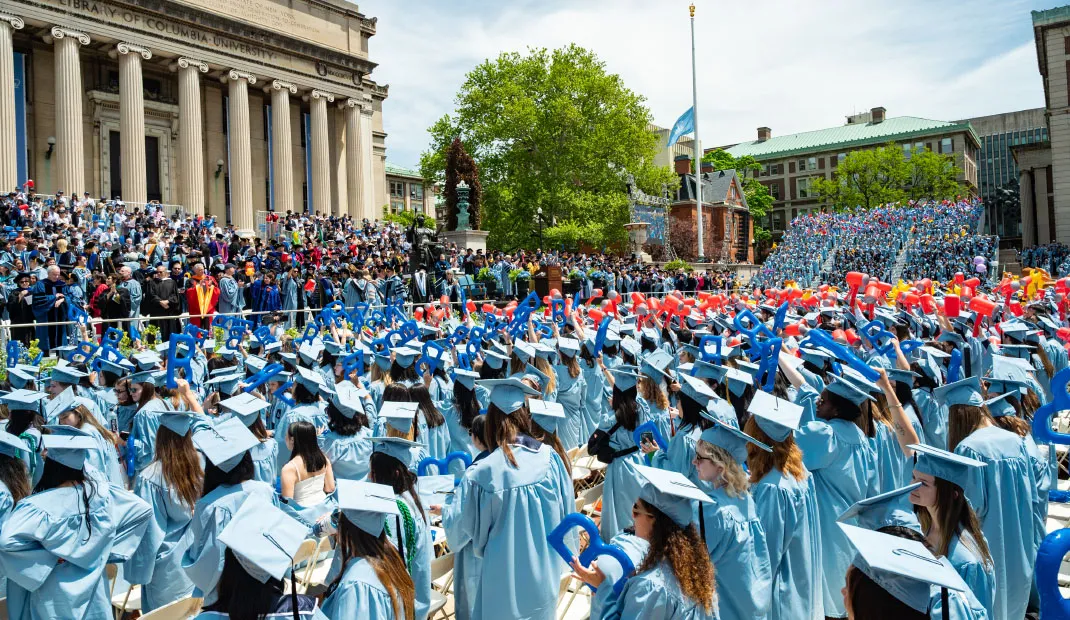 Campus during Commencement Exercises