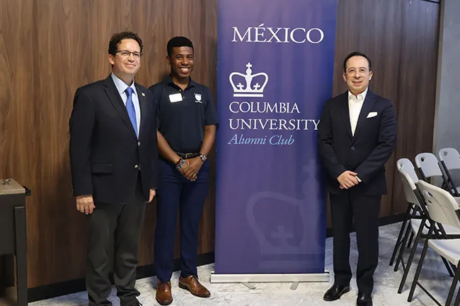 Columbia alumni in Mexico with Stanley Clark, CAA staff